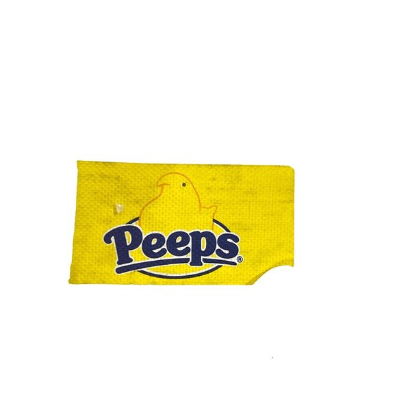 Peeps Beanbag Bunny Plush Toy Rabbi 6” x 3” Yellow 2006 White Piping Outline - Picture 7 of 9